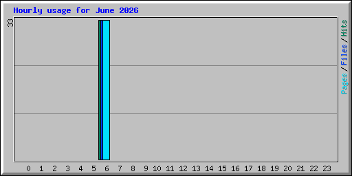 Hourly usage for June 2026